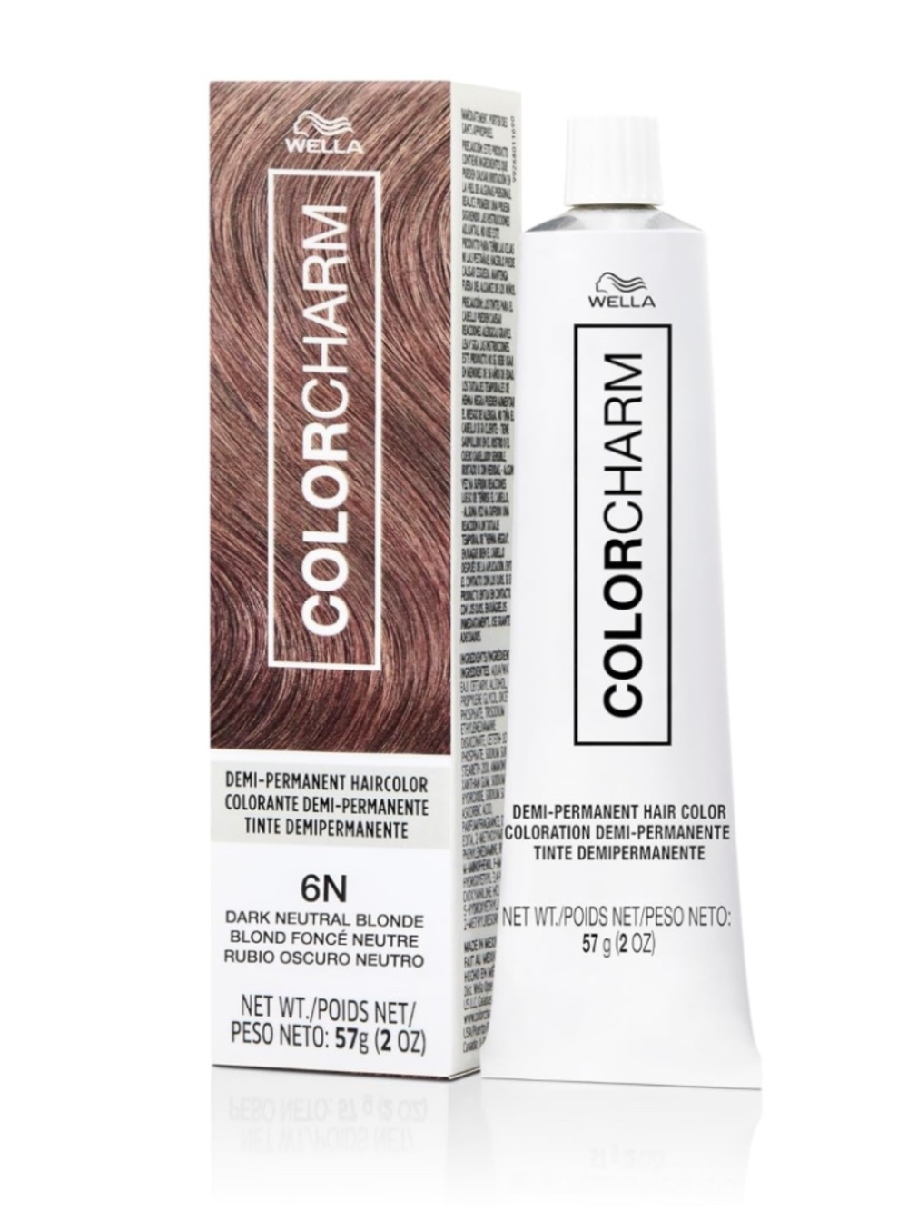 NIB Wella Color Charm Demi Cream Hair Color 6N Dark Neutral Blonde